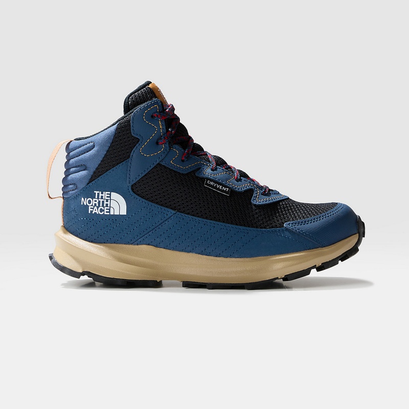 The North Face Fastpack Waterproof Mid Hiking Boots Shady Blue - Tnf White | ZMHDOX-137