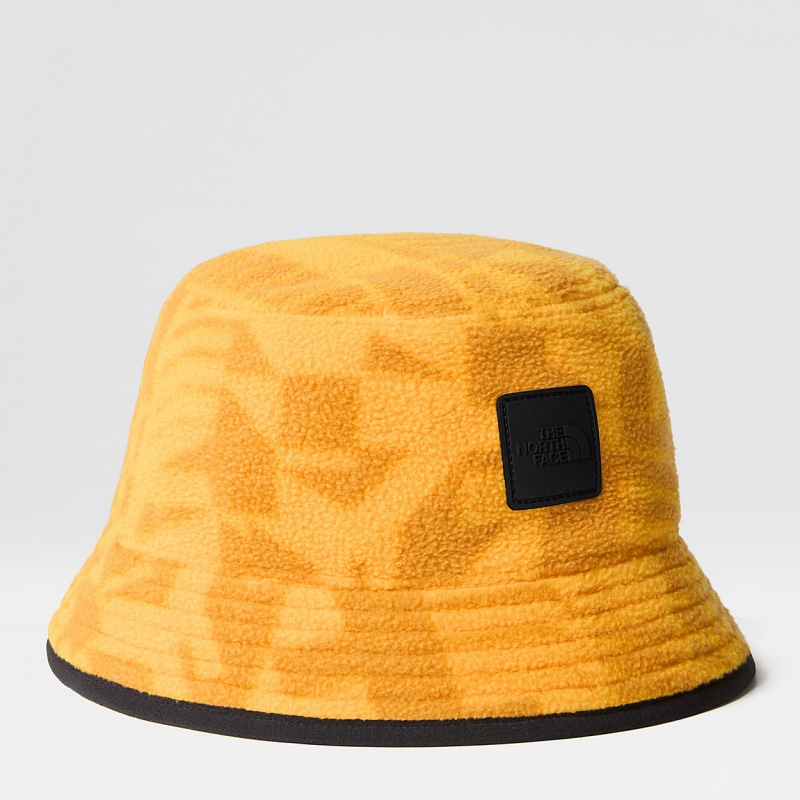 The North Face Fleeski Street Bucket Hat Summit Gold Irregular Geometry Print | OHQAUB-852