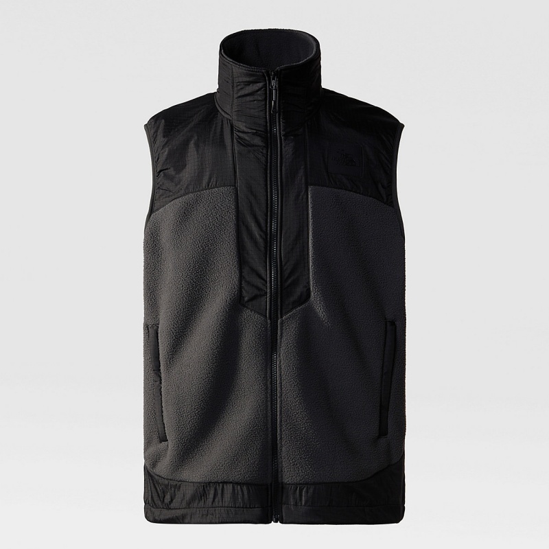 The North Face Fleeski Y2K Gilet Asphalt Grey - Tnf Black | ZDPFWC-826