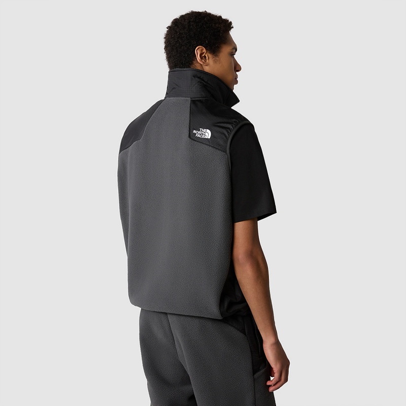 The North Face Fleeski Y2K Gilet Asphalt Grey - Tnf Black | ZDPFWC-826