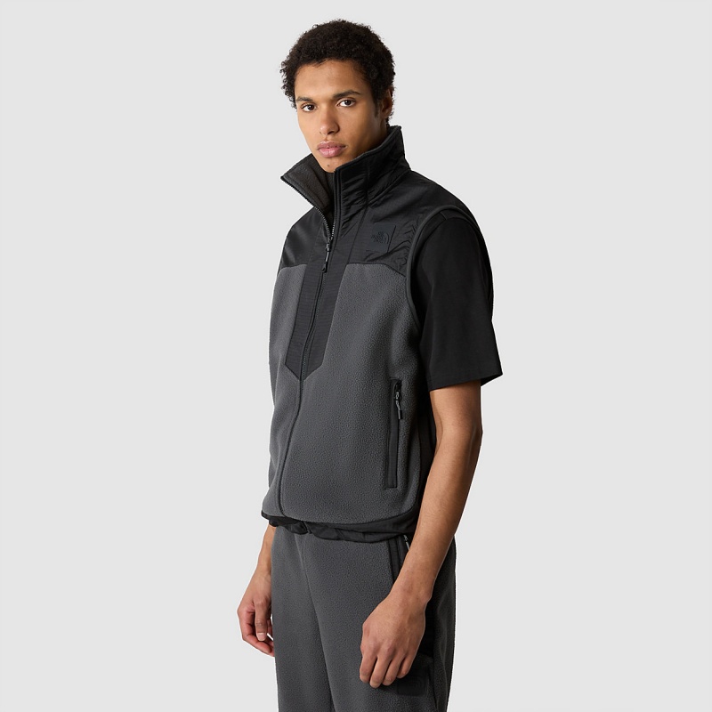 The North Face Fleeski Y2K Gilet Asphalt Grey - Tnf Black | ZDPFWC-826