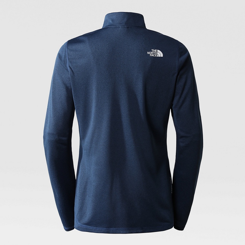 The North Face Flex 1/4 Zip Long-Sleeve Top Shady Blue Heather | PFGMNH-215