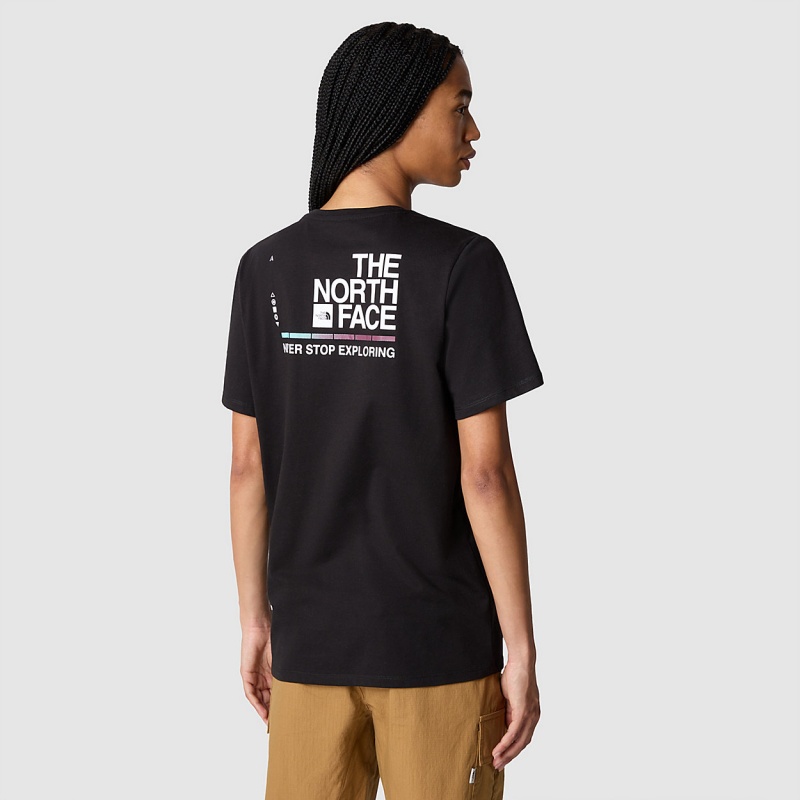 The North Face Foundation Graphic T-Shirt Tnf Black - Tnf White | UVEQWD-025