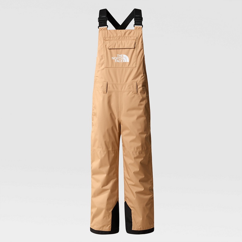 The North Face Freedom Insulated Bib Trousers Almond Butter | ENHJXD-036