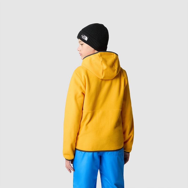 The North Face Glacier Full-Zip Hooded Jacket Summit Gold | EBRDKX-564