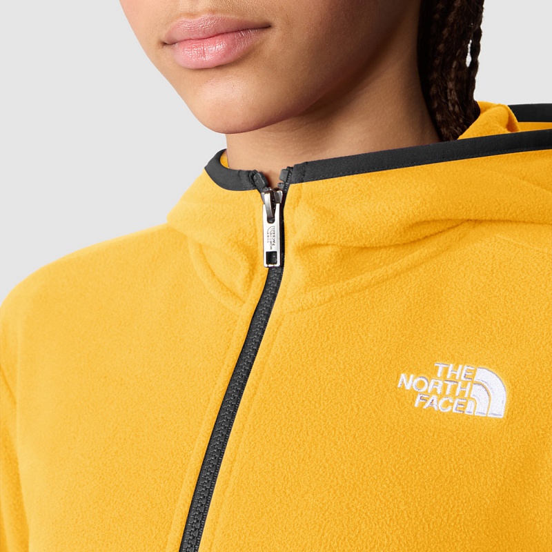 The North Face Glacier Full-Zip Hooded Jacket Summit Gold | EBRDKX-564