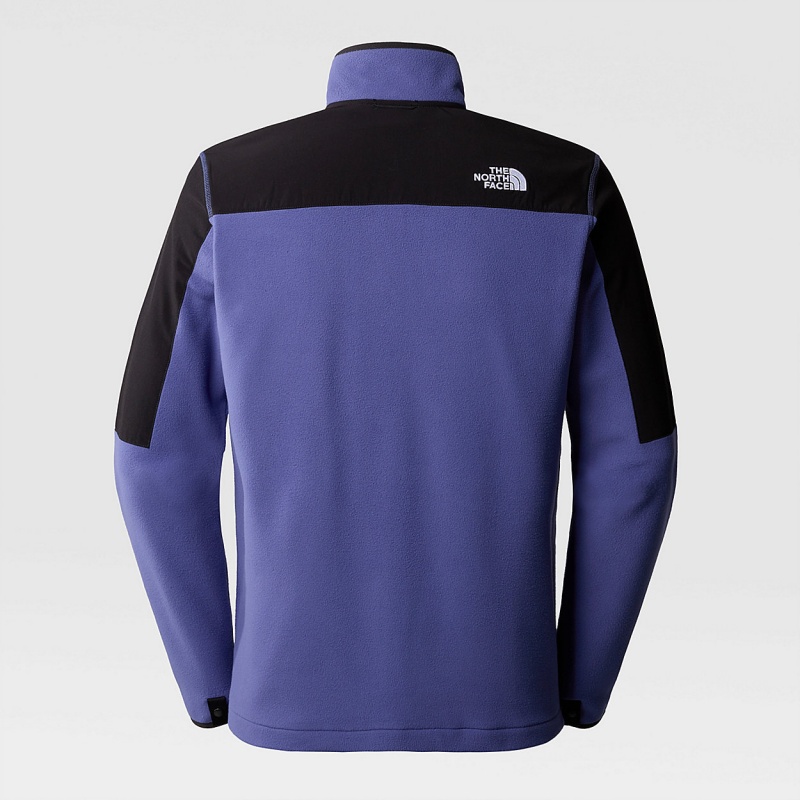 The North Face Glacier Zip-In Fleece Cave Blue | OLQJTW-876