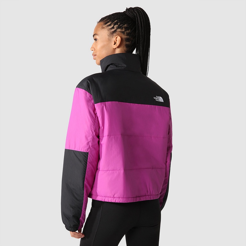 The North Face Gosei Puffer Jacket Purple Cactus Flower - Tnf Black | FNJLPI-078