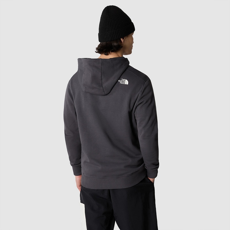 The North Face Graphic Hoodie Asphalt Grey | SKHWIB-107