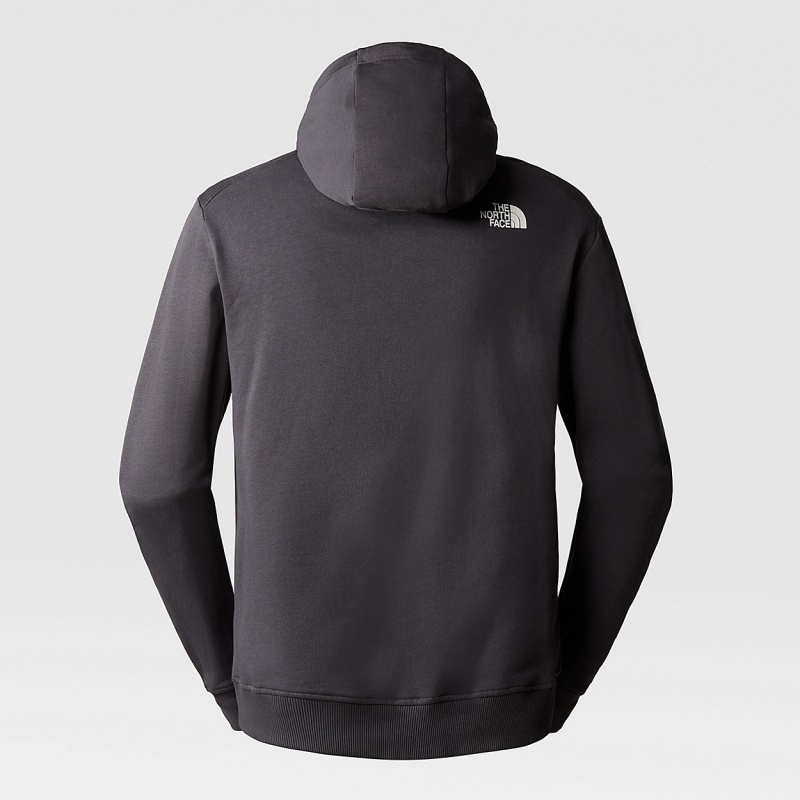 The North Face Graphic Hoodie Asphalt Grey | SKHWIB-107