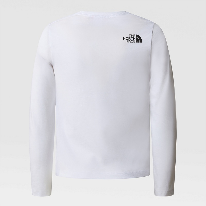 The North Face Graphic Long-Sleeve T-Shirt Tnf White | WDFPHQ-546