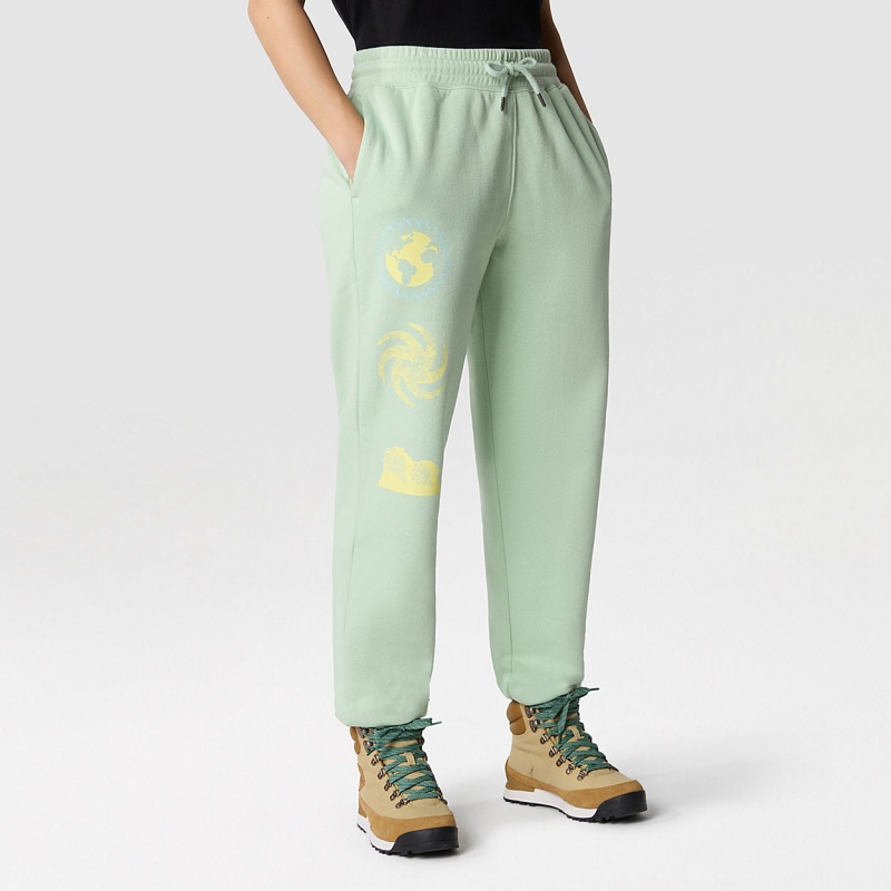 The North Face Half Dome Fleece Joggers Misty Sage - Snow | RGPXQJ-609