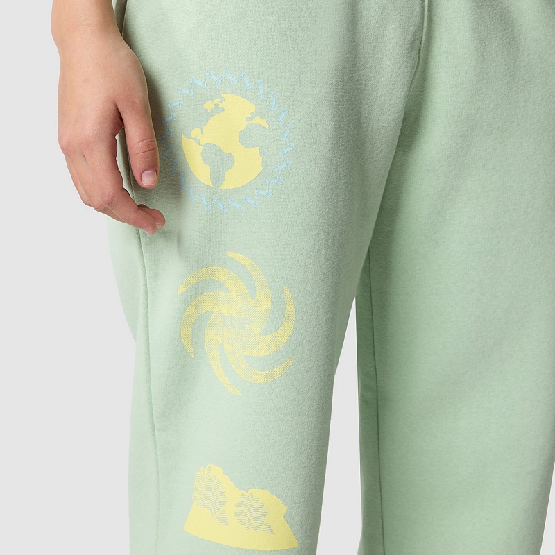 The North Face Half Dome Fleece Joggers Misty Sage - Snow | RGPXQJ-609