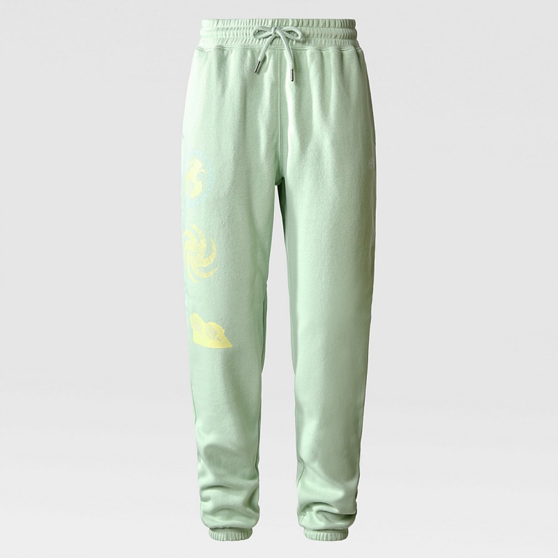 The North Face Half Dome Fleece Joggers Misty Sage - Snow | RGPXQJ-609