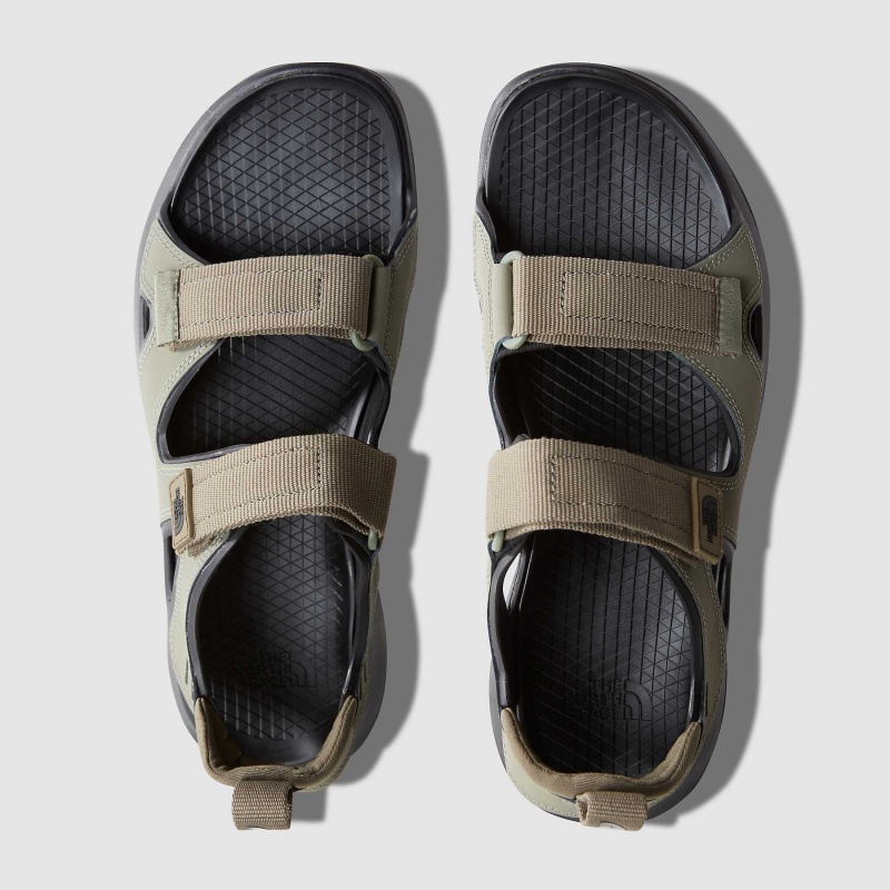 The North Face Hedgehog III Sandals Burnt Olive Green - Tnf Black | BPOJNV-634