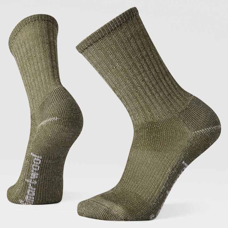 The North Face Hike Classic Edition Light Cushion Crew Socks Military Olive | YAEZCO-924