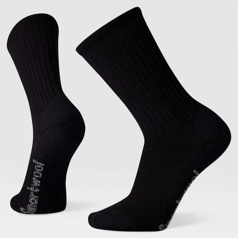 The North Face Hike Classic Edition Light Cushion Solid Crew Socks Black | VSAYDQ-490