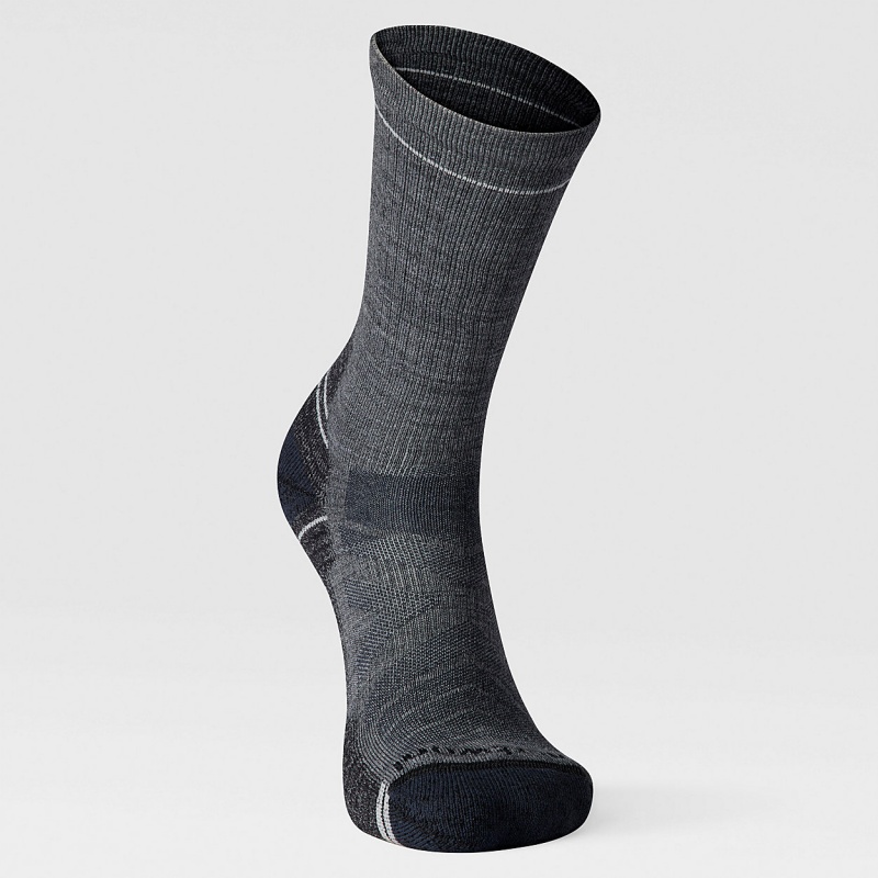 The North Face Hike Light Cushion Crew Socks Medium Gray | WJBAGR-724