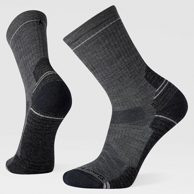 The North Face Hike Light Cushion Crew Socks Medium Gray | WJBAGR-724