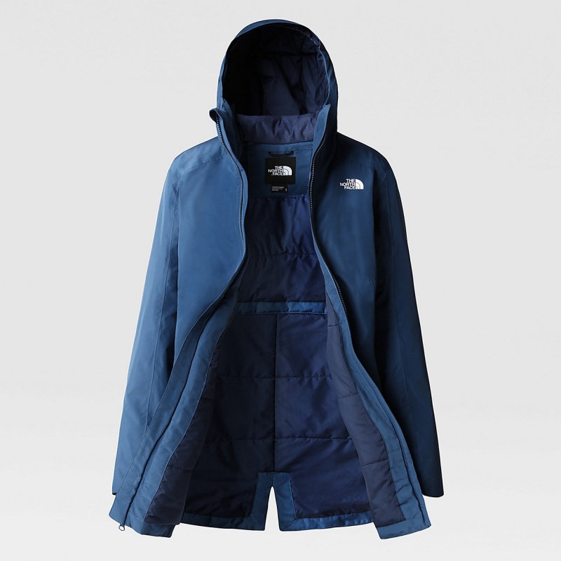 The North Face Hikesteller Insulated Parka Shady Blue - Summit Navy | XJOWKL-710