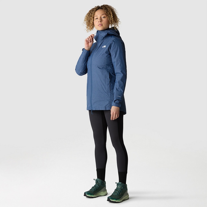 The North Face Hikesteller Triclimate Jacket Shady Blue White Heather - Summit Navy | OXEUCR-763