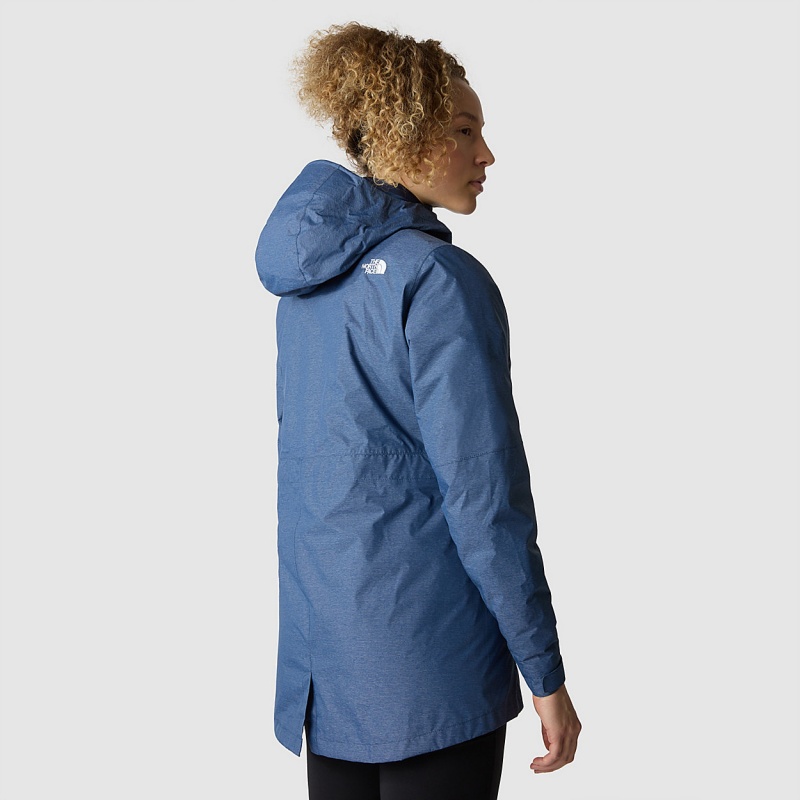 The North Face Hikesteller Triclimate Jacket Shady Blue White Heather - Summit Navy | OXEUCR-763