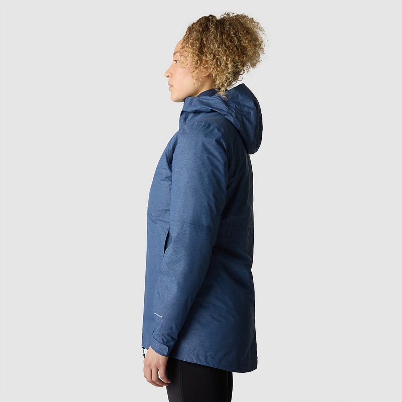 The North Face Hikesteller Triclimate Jacket Shady Blue White Heather - Summit Navy | OXEUCR-763