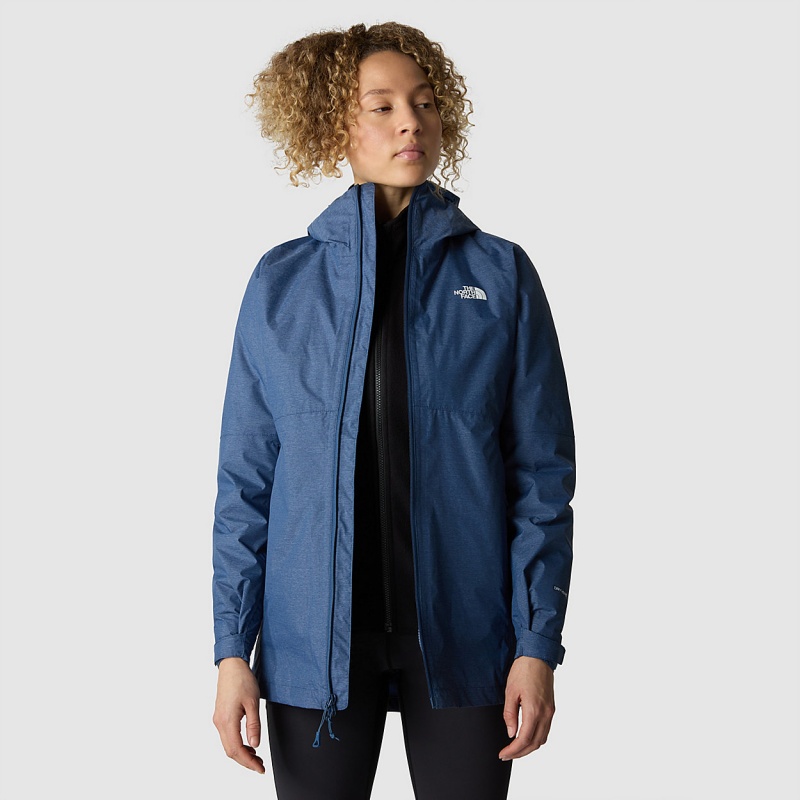 The North Face Hikesteller Triclimate Jacket Shady Blue White Heather - Summit Navy | OXEUCR-763