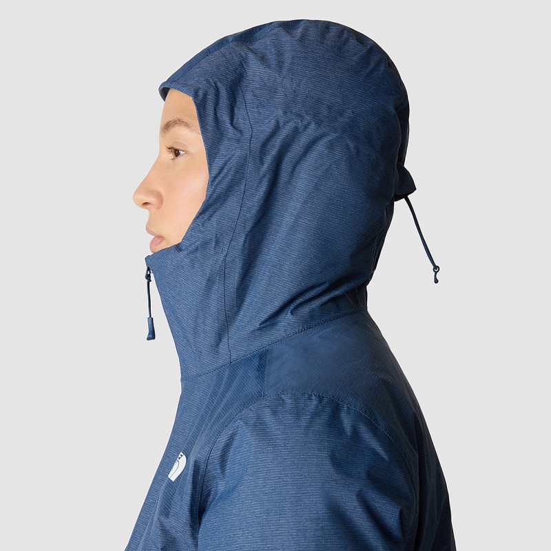 The North Face Hikesteller Triclimate Jacket Shady Blue White Heather - Summit Navy | OXEUCR-763