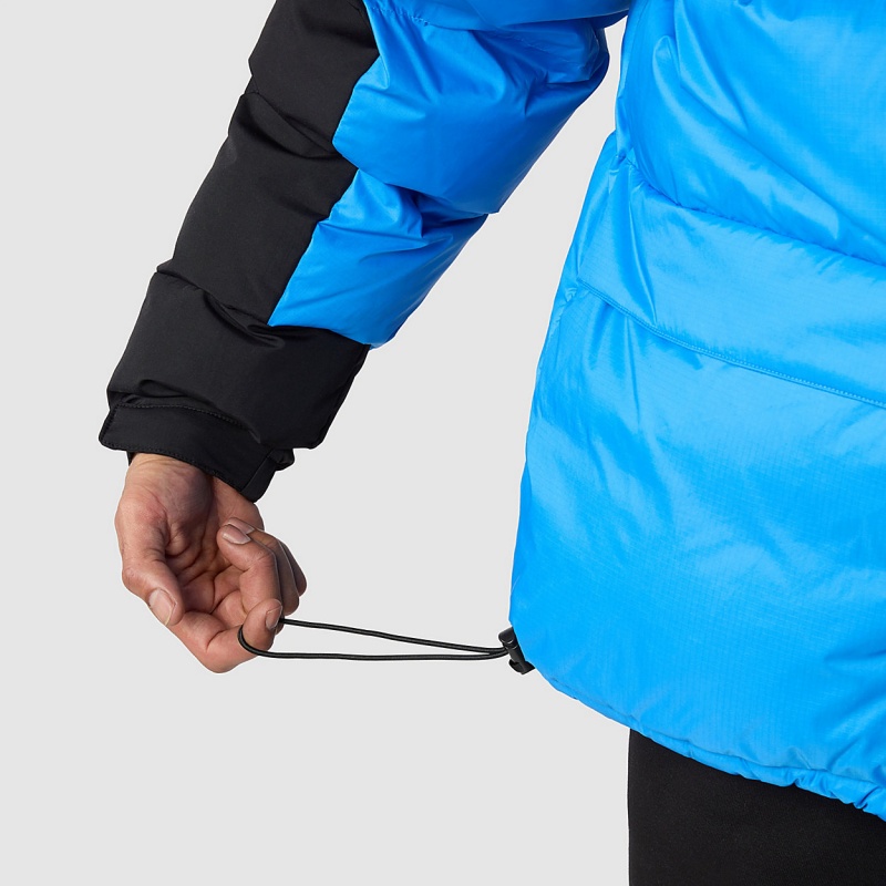 The North Face Himalayan Down Parka Super Sonic Blue - Tnf Black | YPJCHK-640