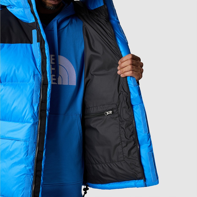 The North Face Himalayan Down Parka Super Sonic Blue - Tnf Black | YPJCHK-640