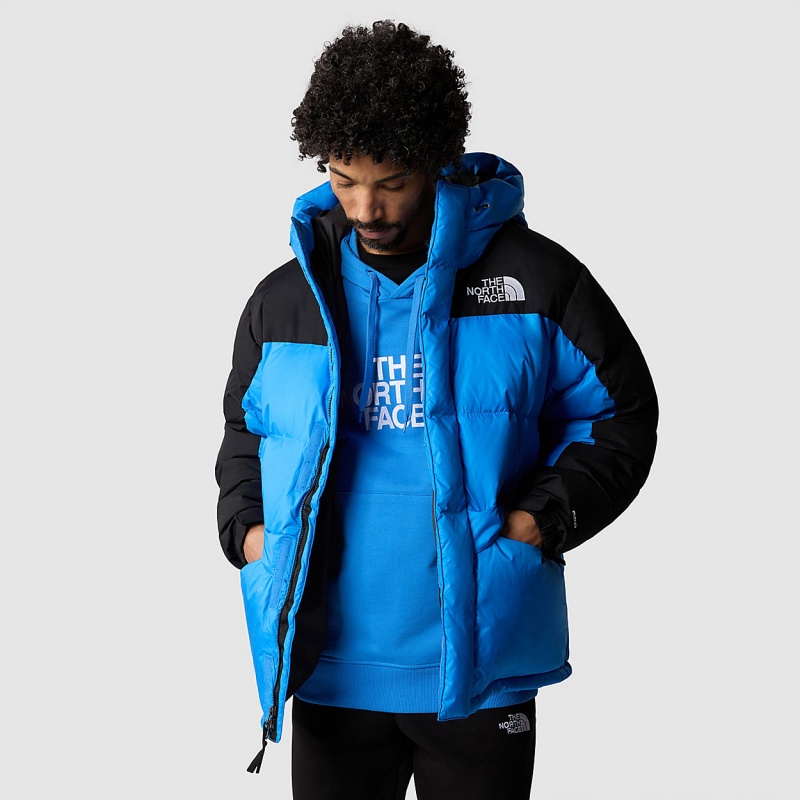 The North Face Himalayan Down Parka Super Sonic Blue - Tnf Black | YPJCHK-640