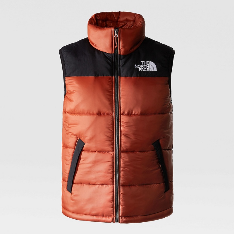 The North Face Himalayan Insulated Gilet Brandy Brown/Tnf Black | DLEHYS-198