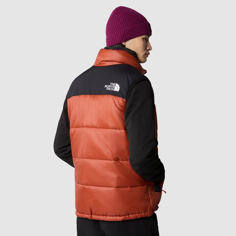 The North Face Himalayan Insulated Gilet Brandy Brown/Tnf Black | DLEHYS-198