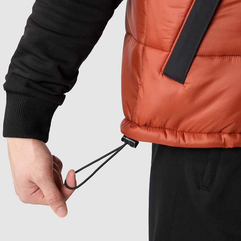 The North Face Himalayan Insulated Gilet Brandy Brown/Tnf Black | DLEHYS-198