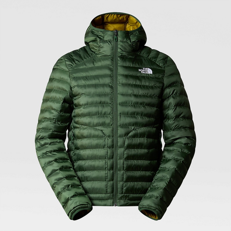 The North Face Huila Synthetic Insulation Hooded Jacket Pine Needle - Sulphur Moss | KPOMEV-459