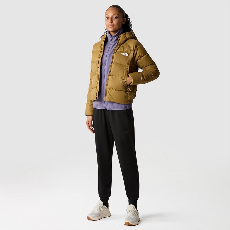 The North Face Hyalite Down Hooded Jacket British Khaki | PBRLZE-832