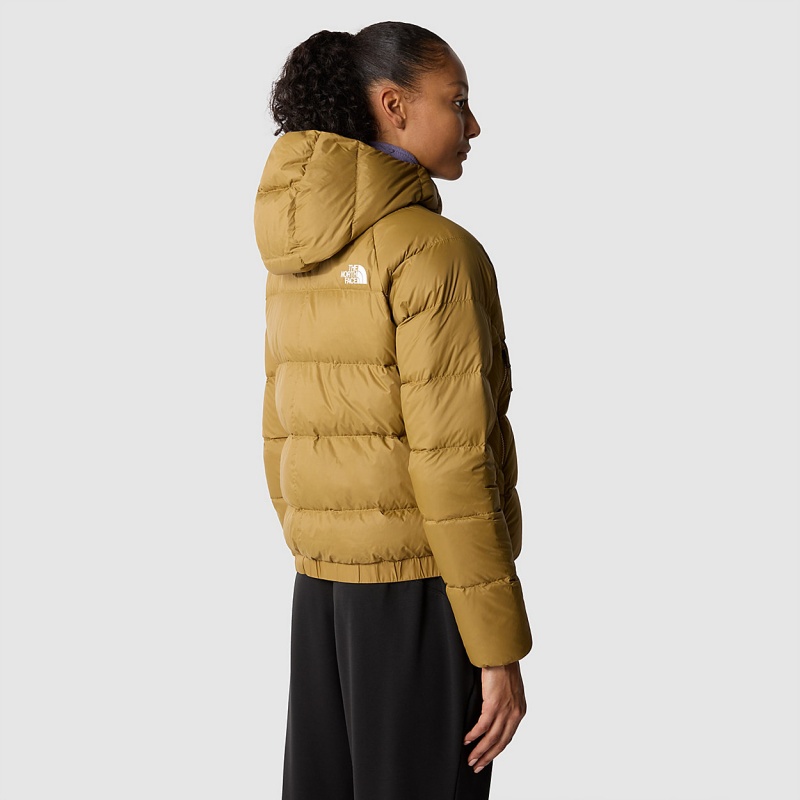 The North Face Hyalite Down Hooded Jacket British Khaki | PBRLZE-832