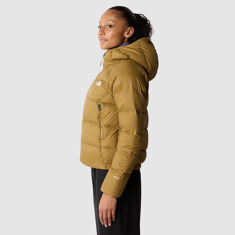 The North Face Hyalite Down Hooded Jacket British Khaki | PBRLZE-832