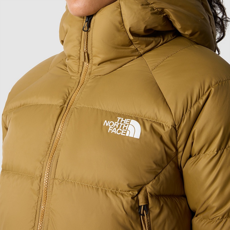 The North Face Hyalite Down Hooded Jacket British Khaki | PBRLZE-832