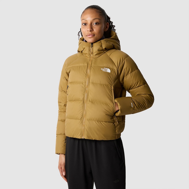 The North Face Hyalite Down Hooded Jacket British Khaki | PBRLZE-832