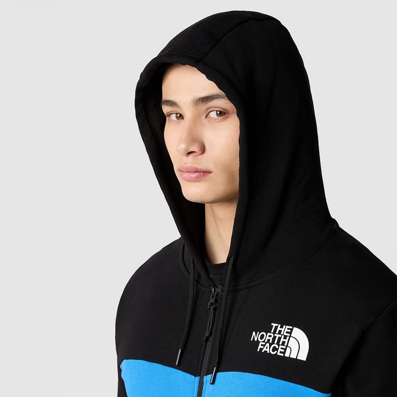 The North Face Icon Full-Zip Hoodie Super Sonic Blue | KHERZT-157