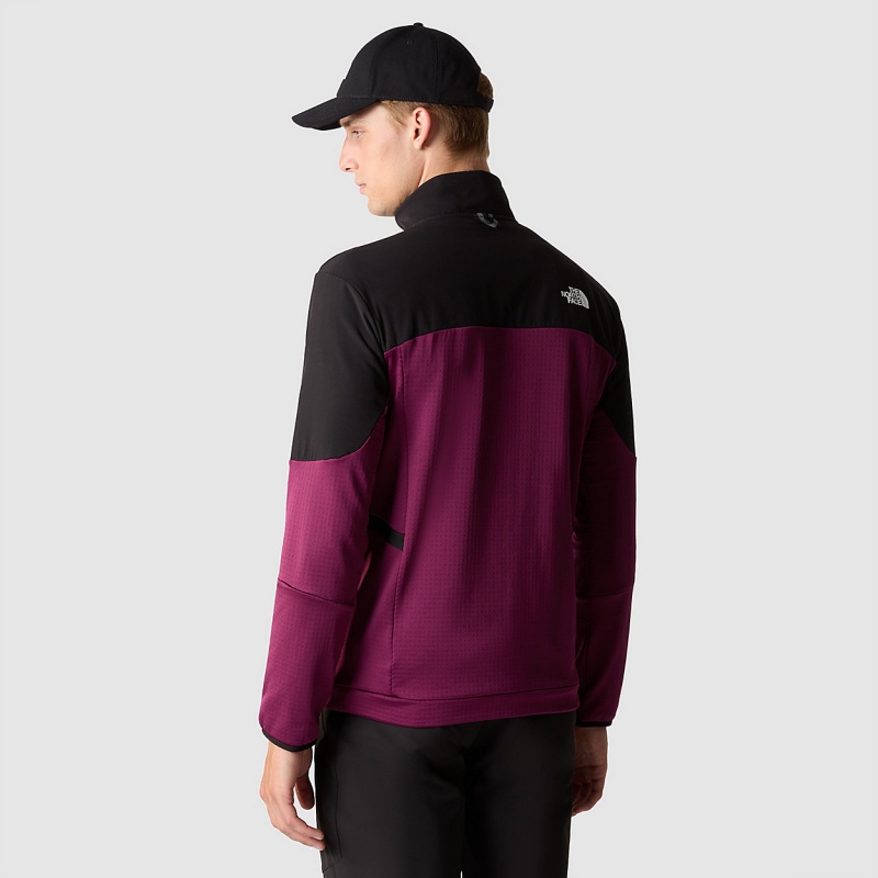 The North Face Kikash 1/2 Zip Jacket Boysenberry/Tnf Black | IWRYAG-315