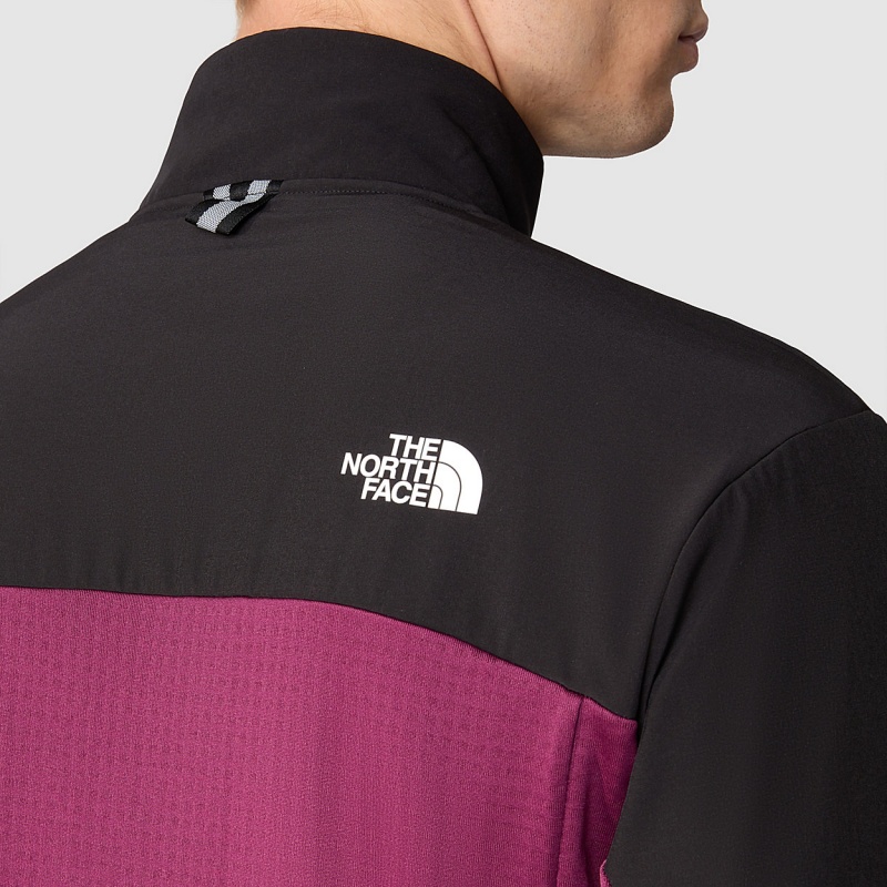 The North Face Kikash 1/2 Zip Jacket Boysenberry/Tnf Black | IWRYAG-315