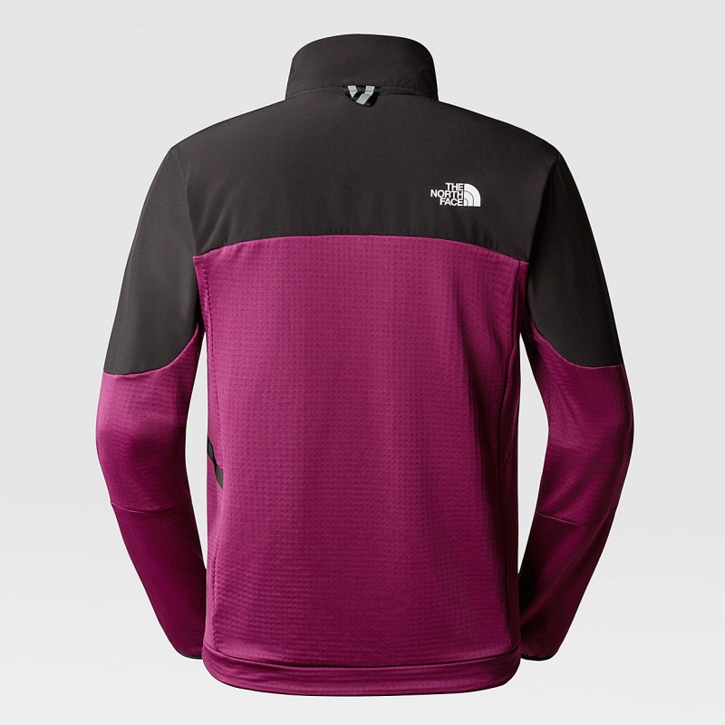 The North Face Kikash 1/2 Zip Jacket Boysenberry/Tnf Black | IWRYAG-315