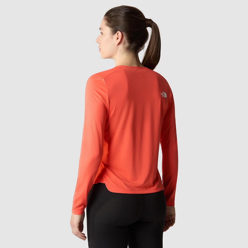 The North Face Kikash Long-Sleeve T-Shirt Radiant Orange | ZPNTIH-625