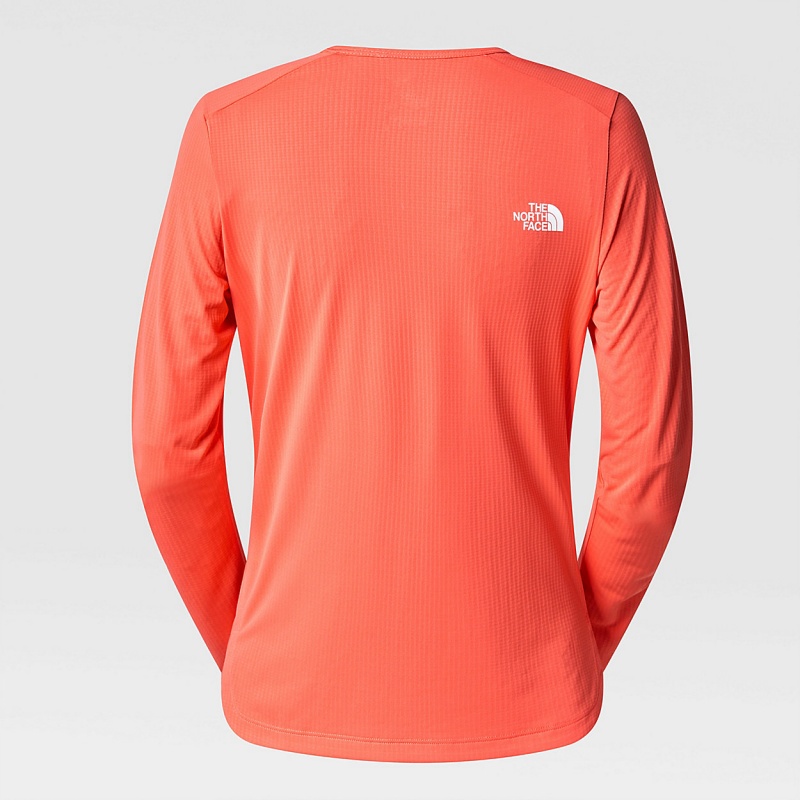 The North Face Kikash Long-Sleeve T-Shirt Radiant Orange | ZPNTIH-625