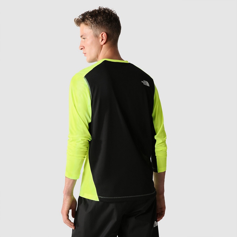 The North Face Lightbright Long-Sleeve T-Shirt Led Yellow - Tnf Black | UFEOSK-879