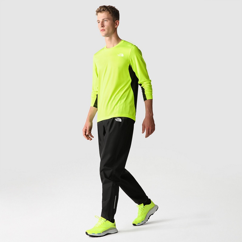 The North Face Lightbright Long-Sleeve T-Shirt Led Yellow - Tnf Black | UFEOSK-879