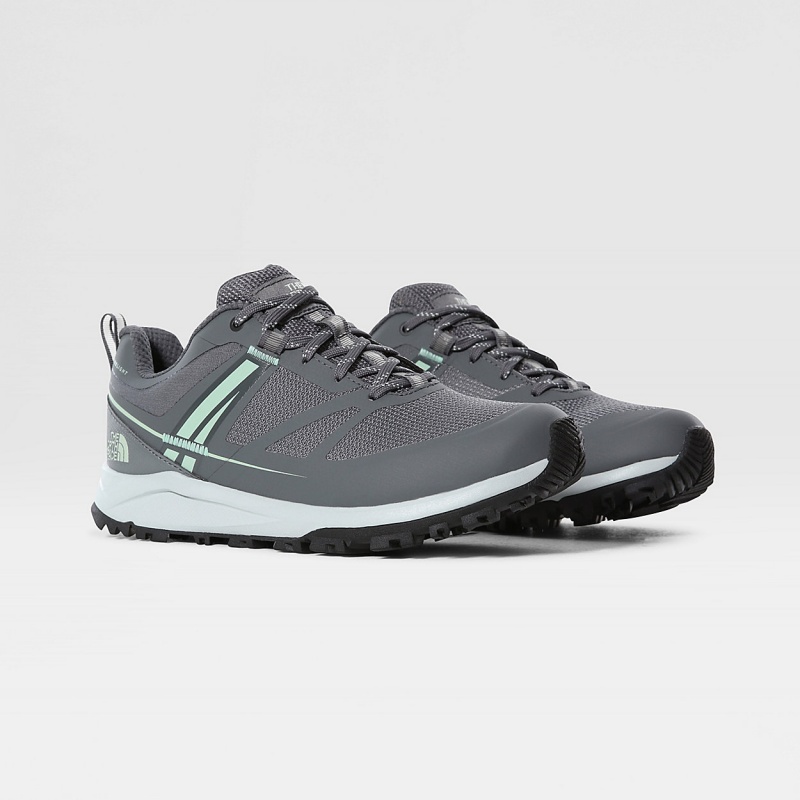 The North Face Litewave FUTURELIGHT™ Hiking Shoes Zinc Grey/Green Mist | BJLHNT-370